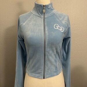 Hello Kitty Sky Blue Velvet Jacket